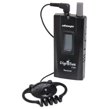 A durable lightweight receiver & earphone combination designed for use with the C 8810 tour guide transmitter.