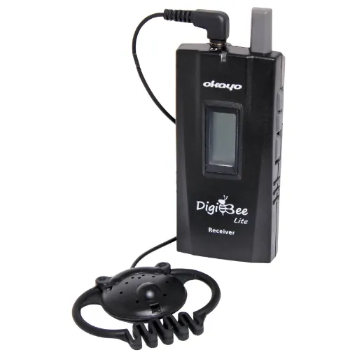 A durable lightweight receiver & earphone combination designed for use with the C 8810 tour guide transmitter.