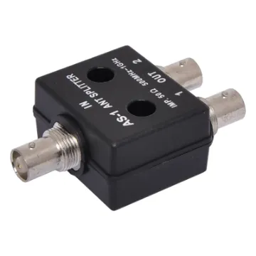 This splitter can be used to split a reception signal into two outgoing signals (one input to two output) or combine two reception signals into one outgoing signal (two input to one output).