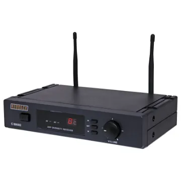 Featuring Auto-Scan system allowing quick and easy selection of an interference free operating frequency. This is particularly useful when there are many existing systems in use nearby. Incorporates diversity reception ensuring a consistent and clear micr