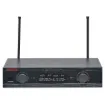 For systems requiring the freedom of two independent wireless microphones at an economical price. The sturdy 1/2 rack mount cabinet is fitted with 2 channel fixed frequency wireless receiver.