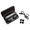Keep your earbuds charged on the go with the new Bluetooth® 5.0 True Wireless Earbuds. The case features an in-built powerbank to replenish the charge on the earbuds when you're away from power.