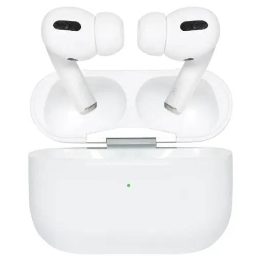 True wireless earbuds with the latest in active noise cancelling circuitry for immersive sound in noisy environments. Pull them out of the case and they automatically connect to your phone for instant listening for up to 4 hours.