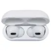 True wireless earbuds with the latest in active noise cancelling circuitry for immersive sound in noisy environments. Pull them out of the case and they automatically connect to your phone for instant listening for up to 4 hours.