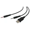 This USB/3.5mm dual jack gaming headset is ideal for users who love playing video games and want good sound, comfort for the long hours playing and the ability to talk through a microphone.