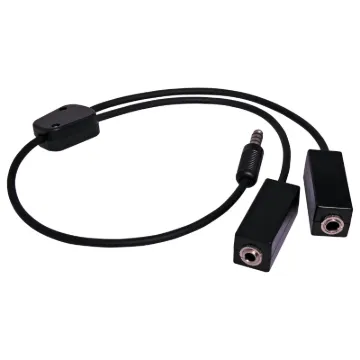 Aeroplane sockets to helicopter Nato plug.
