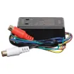 This unit will convert speaker level output from a head unit to a low level input suitable for feeding directly into an amplifier input.