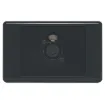 5pin XLR microphone connector mounted horizontally on a wall plate. "One-Shot" version with screw terminal connections for quick and easy connection on site.