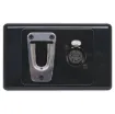 This 5 Pin XLR wall plate is fitted with a clip for holding supermarket style microphones (C0325 & C0326).