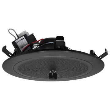An 8" 200mm One-Shot 100V line PA speaker fitted with a volume control in the middle of the grille. Ideal for use in areas where local volume needs to be lower or higher than the overall zone volume level.