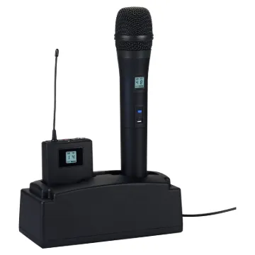A dual charging dock suitable for use with CL8892D and CL8893D USB C rechargeable microphone transmitters.