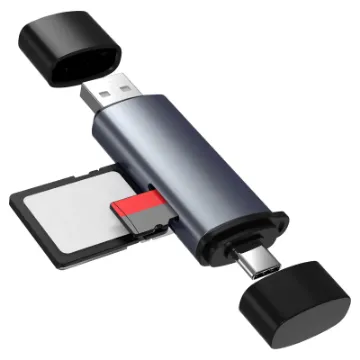 Make transferring content to your devices even easier with this USB 2 in 1 Card Reader. The card reader is driverless and plug & play, makes for easy installation and no driver software is needed.