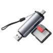 Make transferring content to your devices even easier with this USB 2 in 1 Card Reader. The card reader is driverless and plug & play, makes for easy installation and no driver software is needed.