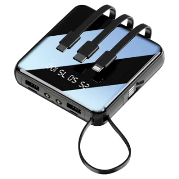 Charge any device, anywhere.  This high capacity 12000mAh battery bank has charging cables in-built for USB C, Micro USB and Apple Lightning equipped devices. It even includes the recharging cable!