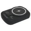 This wireless charging battery bank allows you to charge your phone wirelessly and more conveniently as you simply place your Qi - enabled smartphone on the powerbank. 