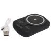 This wireless charging battery bank allows you to charge your phone wirelessly and more conveniently as you simply place your Qi - enabled smartphone on the powerbank. 