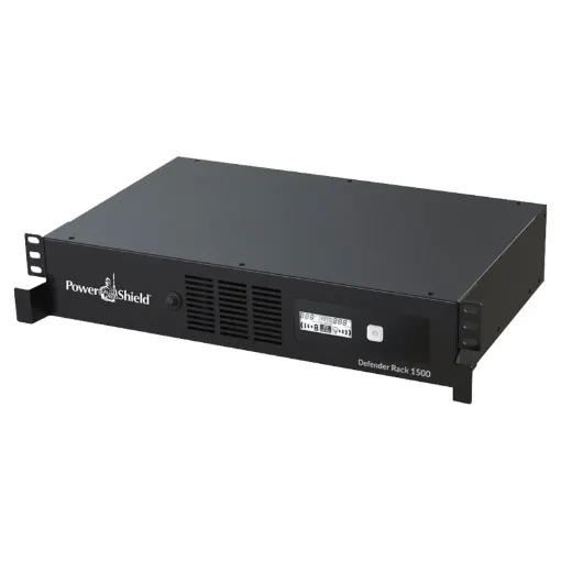 The Defender Rackmount 1500VA UPS expands the successful Defender Range by building the popular features into a Rack Mount style. At 300mm deep, this is the perfect UPS for shallow, wall mounted Comms cabinets.