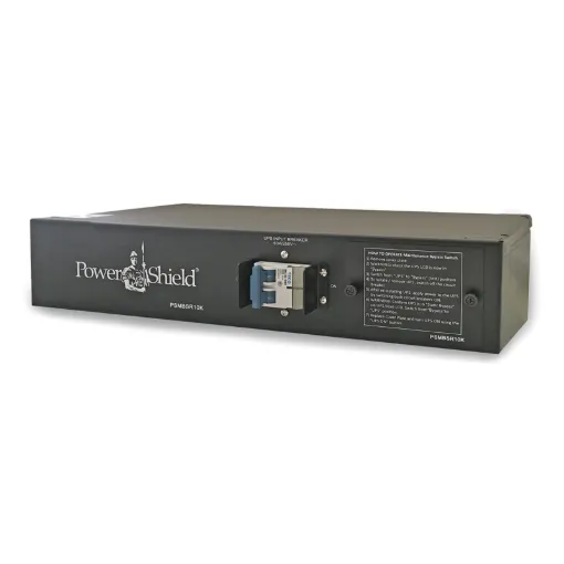 Mechanical safety microswitch with static bypass activation is standard. This eliminates the possibility of incorrect switching sequences and hence possible damage to the UPS and injury to personnel. 10kVA