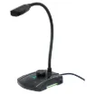 This omnidirectional microphone provides quality audio for gaming streams, YouTube recording and video calls. It features an adjustable gooseneck in a paging console style desktop case.
