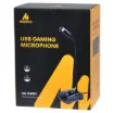 This omnidirectional microphone provides quality audio for gaming streams, YouTube recording and video calls. It features an adjustable gooseneck in a paging console style desktop case.