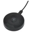 It plugs into your laptop via USB type C connection and provides clear and crisp audio for group conferencing and one on one communications.