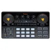 The Caster Lite package is a podcast production studio designed to work with smartphones, tablets and computers. It is plug-and-play on iOS, Android, Windows and MacOS with no additional drivers required.