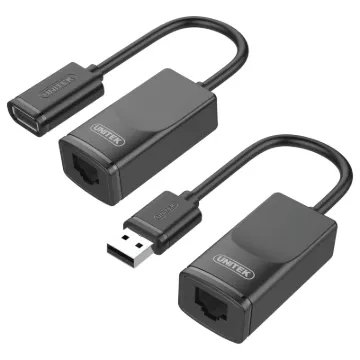 Allows you to operate USB peripherals over a distance of 60m, overcoming the length restriction of standard USB leads. Ideal for operating a USB printer in another office, or locating a keyboard & mouse away from a server rack.