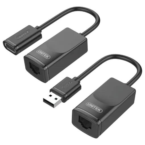 Allows you to operate USB peripherals over a distance of 60m, overcoming the length restriction of standard USB leads. Ideal for operating a USB printer in another office, or locating a keyboard & mouse away from a server rack.