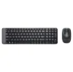 The Logitech MK220 wireless compact keyboard and mouse includes a smaller number pad and ambidextrous mouse with smooth tracking and scrolling for easy navigation.