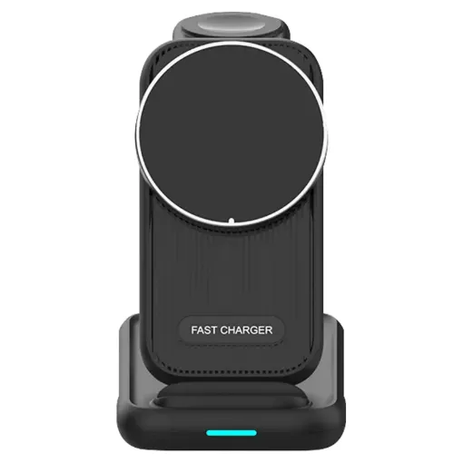 A powerful all in one charging stand for you to keep your watch, earbuds and phone charged up and ready to go when you need it. The folding design is ideal for travel too, allowing you to set up and start charging up to 4 devices simultaneously.