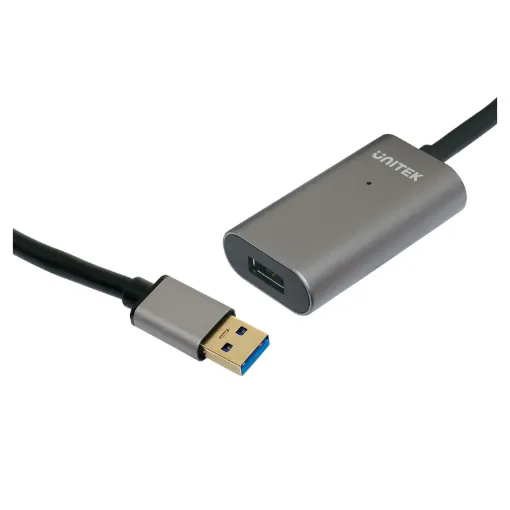 Achieve distances up to 10m with high speed 4.8Gbps USB3.0 connection. Ideal for connecting USB3.0 peripherals such as external drives in server racks etc, where 3m USB3.0 leads may not be long enough. Powered via USB bus, no plugpack required.