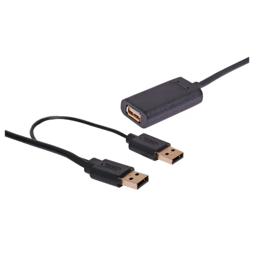 Allows you to extend your USB cables beyond the 5m limitation of pre-made leads. The D 2342A can be daisy-chained together to form a single USB lead up to 50m long if required. Powered from the USB bus, no plugpack required. 10m.