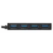This hub features 4 x USB 3.0 Type "A" ports so you can instantly connect up to 4 USB peripherals.