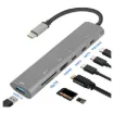 This multi hub provides connection for an external monitor via HDMI up to 4K @ 30Hz and additional peripherals in a compact design. 100W PD passthrough.