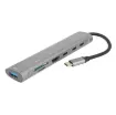This multi hub provides connection for an external monitor via HDMI up to 4K @ 30Hz and additional peripherals in a compact design. 100W PD passthrough.