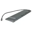 A handy USB C type laptop docking station hub with all the connections you need for working from home.  A must have for anyone using their work laptop with a monitor at home or for families with a single desk for multiple laptops.