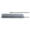 This 13 in 1 docking station is a must have accessory for USB C type equipped laptops. A must have for anyone using their work laptop with a monitor at home or for families with a single desk for multiple laptops.