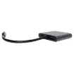This handy hub features USB C connection to your laptop and provides 2 x HDMI 4K ports, 1 x USB C port and 1 x USB A port. Provides PD pass through charging up to 100W.