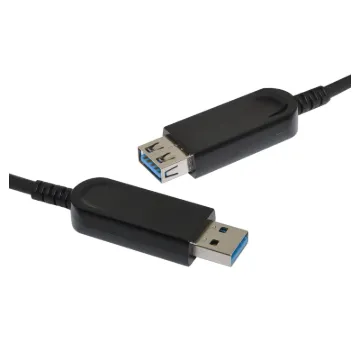 This USB 3.0 Optical Lead features an ultra-thin profile and long reach, the USB 3.0 AOC breaks the distance barrier.