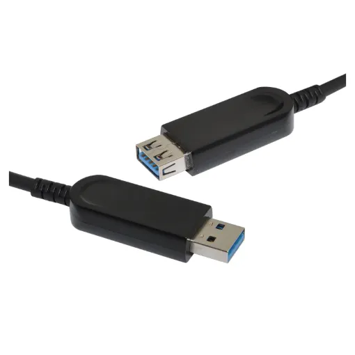 This USB 3.0 Optical Lead features an ultra-thin profile and long reach, the USB 3.0 AOC breaks the distance barrier.