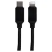 This cable allows you to connect Lightning equipped devices to USB C ports for charging, data transfer etc. Length: 2m