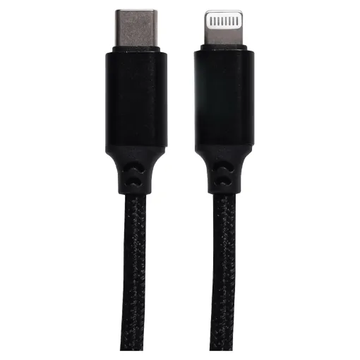 This cable allows you to connect Lightning equipped devices to USB C ports for charging, data transfer etc. Length: 2m