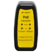 This tester allows the user to test live ethernet cables and determine if power and data are present. It also identifies the type of power sourcing equipment in your network. This unit is an easy to use PoE adapter for professionals, businesses and home users to determine the existence of PoE.