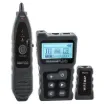 A complete PoE cabling tester with cable tracer receiver, cable length testing,