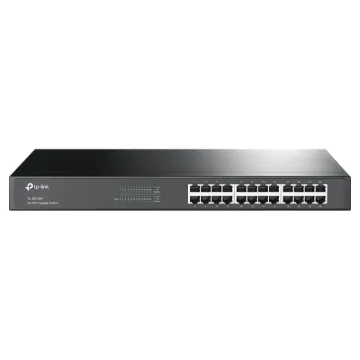 This high speed TP-Link 10/100/1000Mbps ethernet switch allows multiple computers to be connected together. Further computers may be added by daisy-chaining more switches together. Plugpack included. Rack mountable.