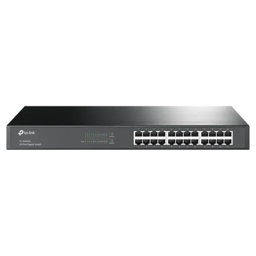 This high speed TP-Link 10/100/1000Mbps ethernet switch allows multiple computers to be connected together. Further computers may be added by daisy-chaining more switches together. Plugpack included. Rack mountable.
