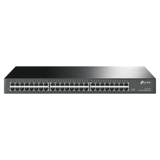 This high speed TP-Link 10/100/1000Mbps ethernet switch allows multiple computers to be connected together. Further computers may be added by daisy-chaining more switches together. Plugpack included. Rack mountable.