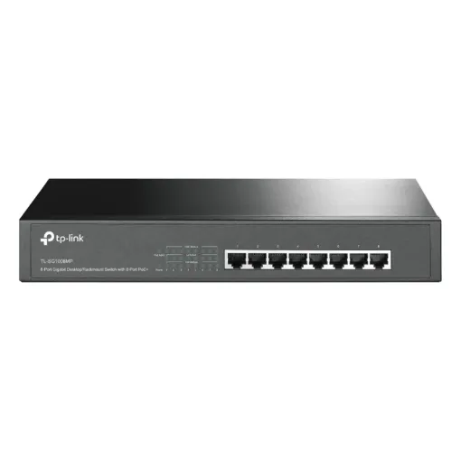 8-Port Gigabit Desktop Switch with 4-Port PoE provides the seamless network connection. It integrates 1000Mbps Gigabit Ethernet and 10/100Mbps Fast Ethernet network capabilities.