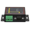 This serial to ethernet converter allows you to easily send serial RS232/422/485/Modbus over ethernet for controlling equipment over longer distances than traditional serial cables. This device can be controlled and set up remotely using a handy web based interface.