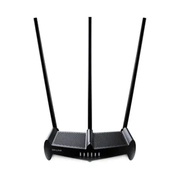 Superior Range &ampndash High power amplifiers and high-gain antennas provide enhanced wireless range up to 10,000 sq ft.
Wall-Penetrating Wi-Fi - Enhanced Wi-Fi signal cuts through walls and obstacles, eliminating dead zones
3 Modes Functionality - Offers three wireless modes, including Router, Range Extender, and Access Point
450Mbps Wi